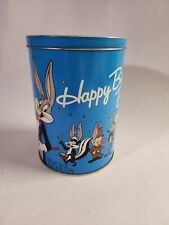 Vintage Happy Birthday Bugs Jelly Bean Tin (Empty) Warner Bros Looney Tunes WEAR picture