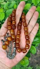 Old Amber Bakelite  Prayer Worry Beads Subha Tasbih Tasbeeh تسبيح Masbaha مسبحة picture