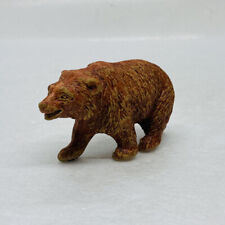 Vintage 1960s Ceramic Grizzly Bear Figurine 3” Pottery Textured Art Decor 18 picture