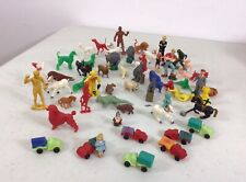 Vintage Tiny Animals Cracker Jack Prize Plastic Gumball Toys Mini Lot 30 + picture