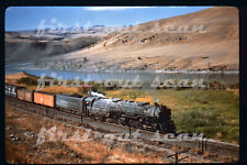 R DUPLICATE SLIDE - Northern Pacific NP 5149 STEAM 4-6-6-4 Action on Frt 1956 picture