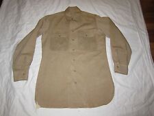 Original Vtg Men's WWII Uniform Dress Shirt sz Large 14.5x33  40s #2783 WW2 picture