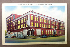 Duncan Hotel Pawhuska Oklahoma  1953 Postcard picture