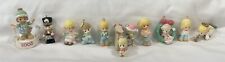 1995-99 SET OF 11 PRECIOUS MOMENTS MINIATURE HOLIDAY WINTER WONDERLAND FIGURINES picture