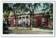 c1920 Post Office Exterior View Building Franklin Pennsylvania Vintage Postcard picture
