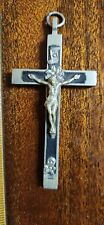 WWI/WW2 German/French Army Chaplain Officer Pectoral Cross Pendant Crucifix 1944 picture