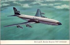 Vintage BOAC Airways Aviation Postcard 