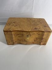 Burl Maple Lacquered Wood Humidor High Quailty Box Vintage Gift Decor picture