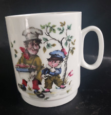 Vintage Kaiser Germany Porcelain Muffin Man Child's Mug Nursery Cup 2 Sided picture