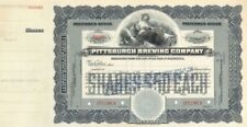 Pittsburgh Brewing Co. - Specimen Stock Certificate - Available in Green Only -  picture