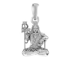 Sterling Silver (92.5% purity) God Shiva Pendant for Men & Women Pure Silver picture
