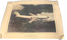 Vintage Lockheed US Air Force C-5 Galaxy 20” X 26”  Poster strategic missions picture