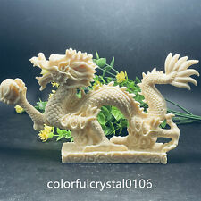 Unique Genuine Tagua Nut Hand Carved Dragon Healing Decoration Gift.1pc picture