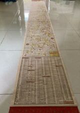 Japanese Geography Route  travel Map Vintage Printed Roll Size 40x310 cm. picture