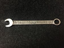 Vintage Small Dunlap 7/32 - 15/64 Combination Wrench -- 
