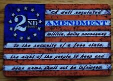 2nd Amendment flag 2A Constitution Bill of Rights 2x3 refrigerator fridge magnet picture