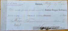 Boston Sugar Refinery 1854 Bank Check, Promissory Note, MA Massachusetts Mass picture