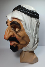 Vintage Cesar 80 Arabian Sheik Halloween Mask HTF 1980 picture