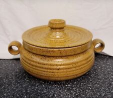 Vintage Handmade Ceramic Pottery Tureen Casserole Dish With Handles Lid  1979 picture