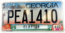 Vintage Georgia 2013 Clayton County Auto License Plate Garage Man Cave Decor picture