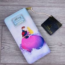 Nwt Loungefly Disney Princess Castle Series Sleeping Beauty Zip Wallet bag purse picture
