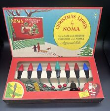 Vintage Noma 8 Bulb Christmas Light Set with Original Box picture