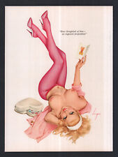 Vintage Playboy Alberto Vargas Girl Pin Up Page Print February 1965 picture
