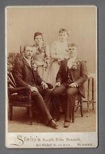 Bridal Party Double Wedding Cabinet Card Photo Milwaukee Wisc. picture
