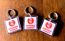 3 Vintage 80's  VIRGINIA POWER KEYCHAINS  Wired to save  New old stock picture