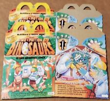 2 Vintage 1992 McDonalds Happy Meal Lunch Box Dino-Motion Dinosaurs  picture