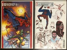 Going Out Business Ultimate Spider-Man #1 +Ratio 1:10 Bagley Variant Both NM+ picture