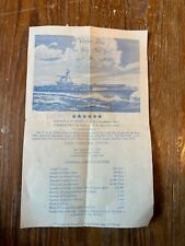 Original Visitors Day Announcement U.S.S. Coral Sea New York NY 15-16 May, 1948 picture