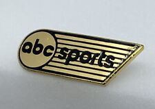 Vintage ABC SPORTS All Season Broadcast Media Gold Lapel Pin Television Radio picture