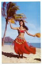 Tahitian Dancer At Waikiki HI Postcard ~ Hawaii picture