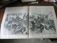 1892 Art Print ENGRAVING - Occupation of the OKLAHOMA INDIAN TERRITORY Western picture