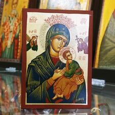 Mother of God Greek Russian Orthodox Icon Handmade Byzantine picture