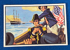 1954 Bowman US Navy Victories Naval Forces Take Monterey #13 Trading Card G picture