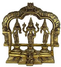 Vishnu Laxmi Brass Statue-frame standing Weight:3.60 kg Height:9.0 in Length:5in picture