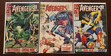 Avengers Marvel Comic Lot 45, 50 & 51 1967 Thor, Iron Man, Captain America  picture
