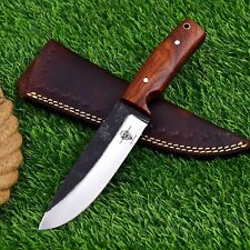 Custom Hand forged High Carbon 1095 Steel Hunting Knife with Exotic wood Handle  picture