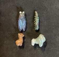 Small Lot Of 4 Mini Crystal Carvings picture