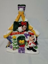 Disney Santa's Workshop Cookie Jar Christmas 99 2000 Mickey Minnie Goofy Donald picture