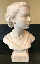 1953 Plaster Bust of QUEEN ELIZABETH - Coronation picture