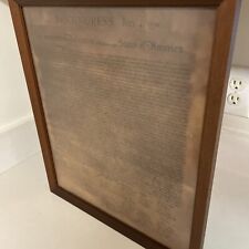 In Congress July 4 1776 - Unanimous Declaration Of 13 States Of The USA  Ex VTG picture