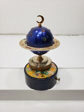 Zodiac Globe Windmill Table Lighter & Music Box Tested For Parts/Repair No Music picture