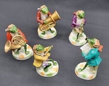 Sitzendorf Porcelain 5 Piece Frog Band - German Musician Figurines picture