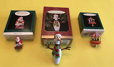 LOT 1990s Hallmark Christmas Ornaments, Miniature Coca-Cola Santa ￼Clause, Etc. picture