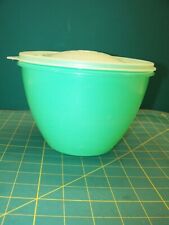 VTG Tupperware 679 Jadeite Green Crisp-It Lettuce Keeper Bowl w/Lid NO Spike #5 picture