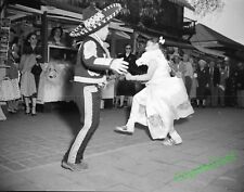 1950s Orig 4x5 Photo Negative OLVERA STREET LOS ANGELES Dancing Children Perform picture