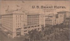 San Diego, CA: 1927 US Grant Hotel son of Ulysses - Vintage California Postcard picture